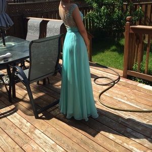 La Femme Illusion Back Dress